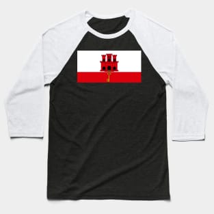 Flag of Gibraltar Baseball T-Shirt